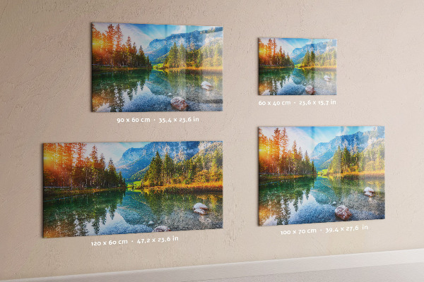 Magnetic wall board river mountain landscape design