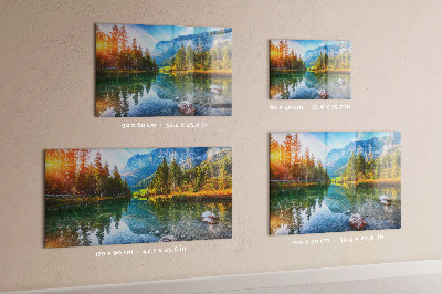 Magnetic wall board river mountain landscape design