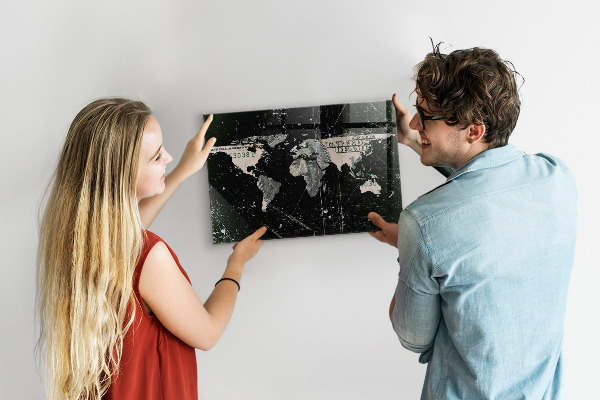 Magnetic World Map Board dollar design