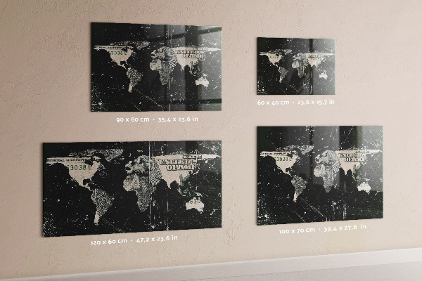 Magnetic World Map Board dollar design