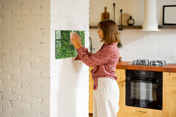 Magnetic board for wall forest from a bird's eye view