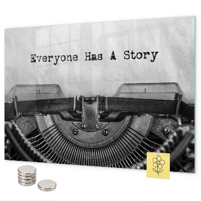 Magnetic board everyone has their own story design