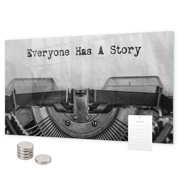 Magnetic board everyone has their own story design