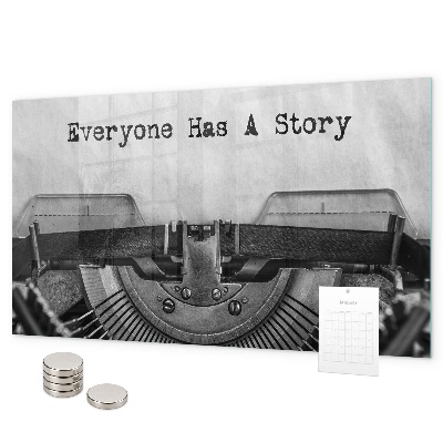 Magnetic board everyone has their own story design
