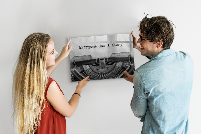 Magnetic board everyone has their own story design
