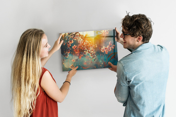 Magnetic board spring flowers design