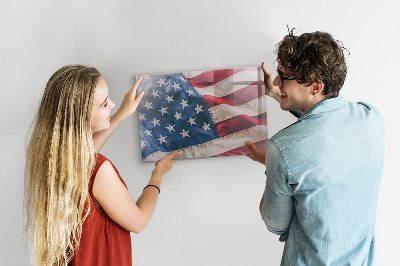Magnetic board for wall American flag design