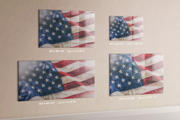 Magnetic board for wall American flag design