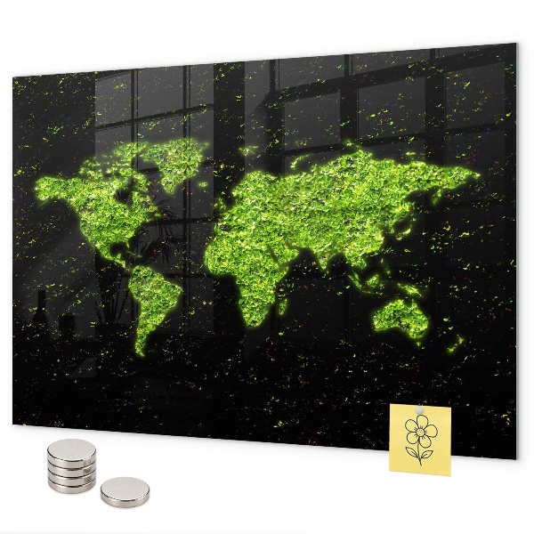 World map magnetic board version