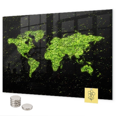 World map magnetic board version