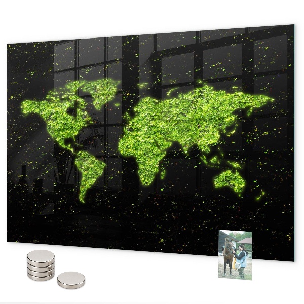 World map magnetic board version