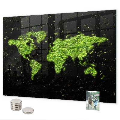World map magnetic board version