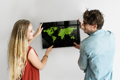 World map magnetic board version