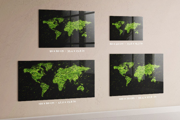 World map magnetic board version