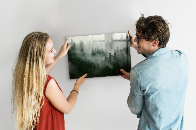 Magnetic board misty forest