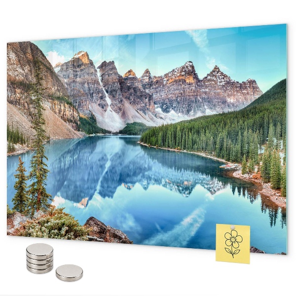 Magnetic wall board mountain landscape design