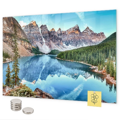 Magnetic wall board mountain landscape design