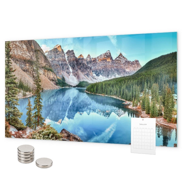Magnetic wall board mountain landscape design