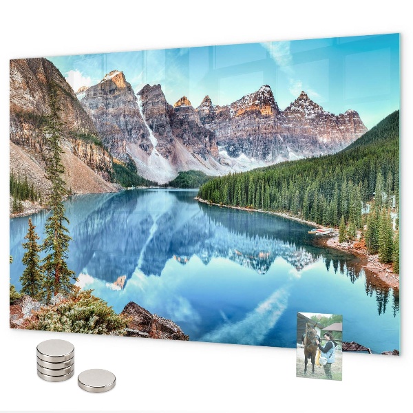 Magnetic wall board mountain landscape design