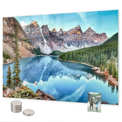 Magnetic wall board mountain landscape design