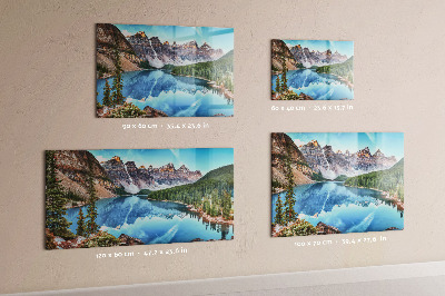 Magnetic wall board mountain landscape design