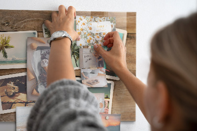Magnetic wall board for polariod photos