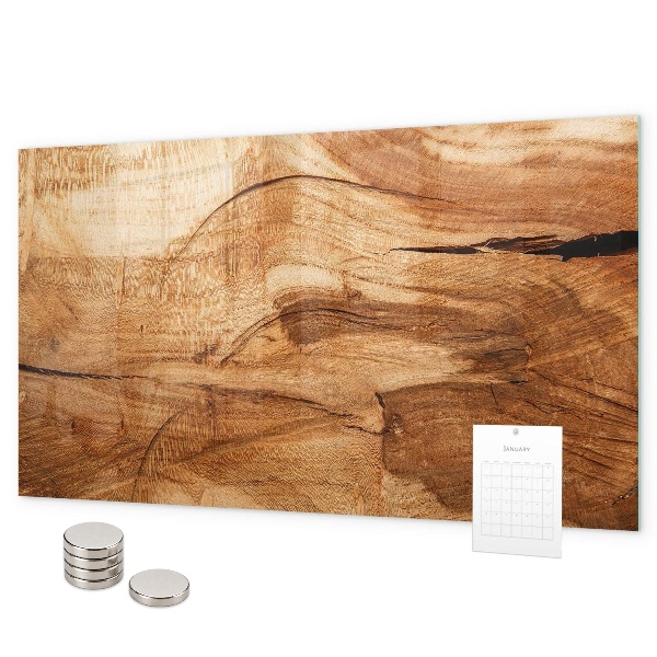 Magnetic board for wall wood texture