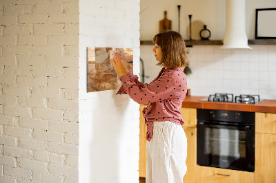 Magnetic board for wall wood texture