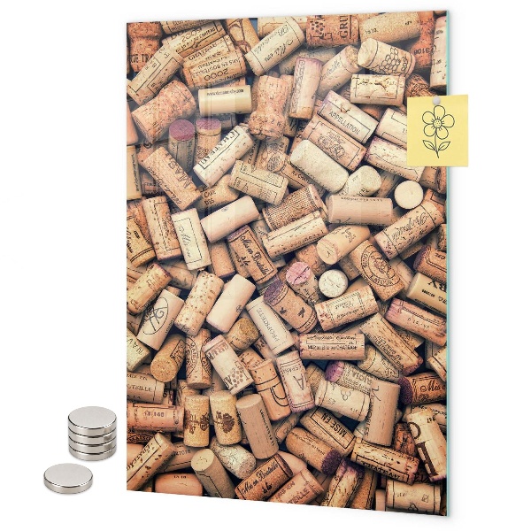 Notice board Wine corks