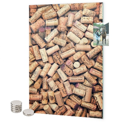 Notice board Wine corks