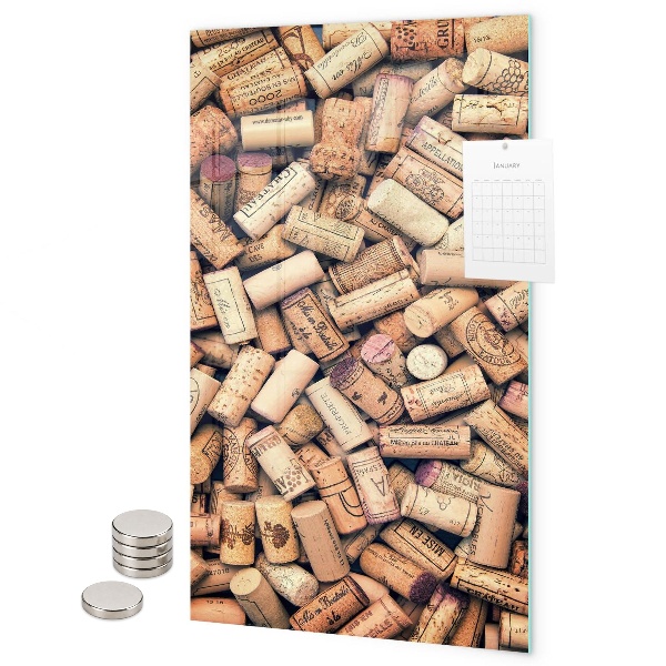 Notice board Wine corks