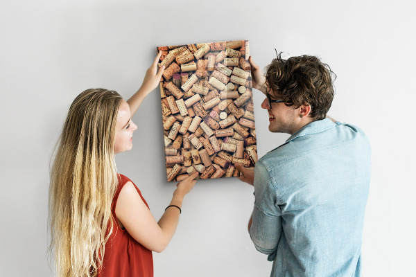 Notice board Wine corks