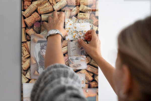 Notice board Wine corks