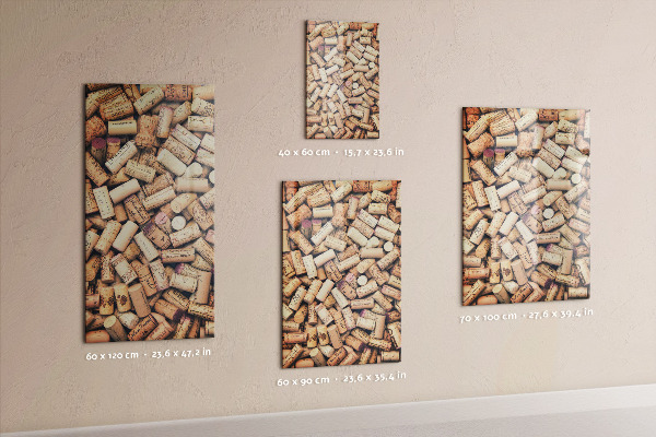 Notice board Wine corks