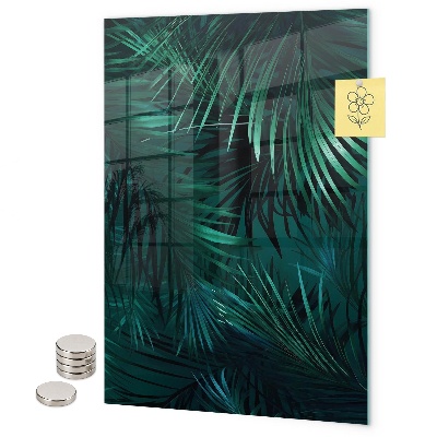 Notice board Dark tropical leaves