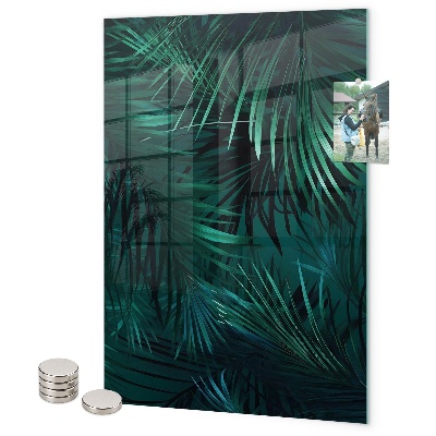 Notice board Dark tropical leaves