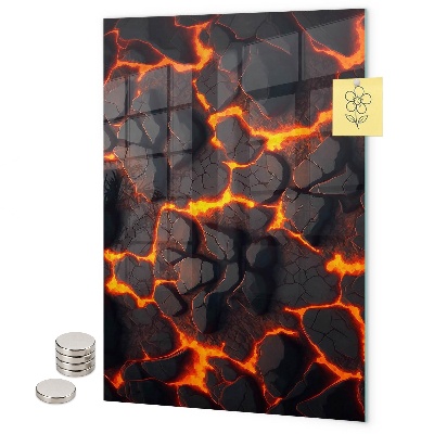 Notice board Volcanic lava