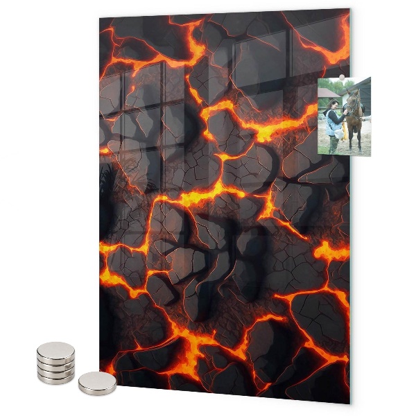 Notice board Volcanic lava