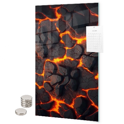 Notice board Volcanic lava