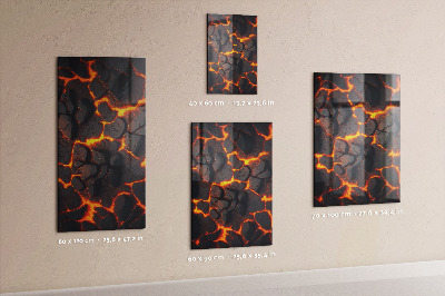 Notice board Volcanic lava