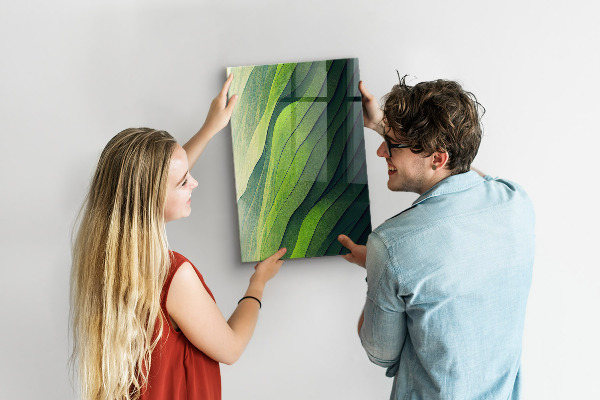 Memo board Green streaks of nature
