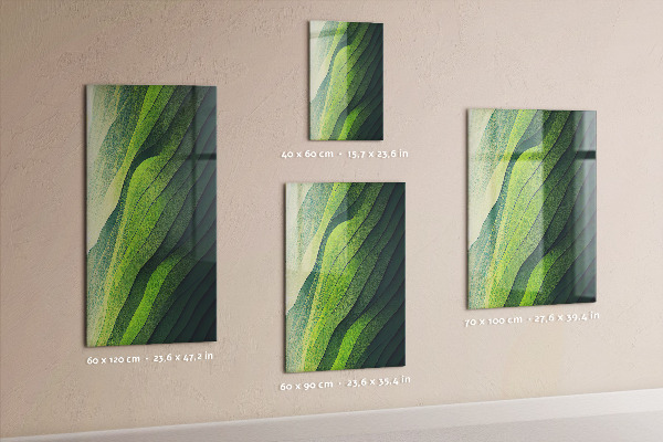 Memo board Green streaks of nature