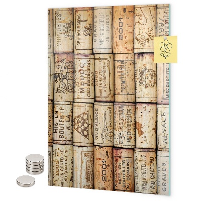 Notice board Wine corks