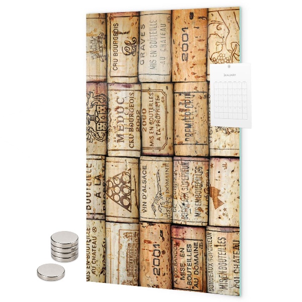 Notice board Wine corks