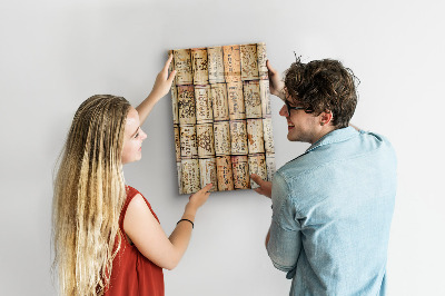 Notice board Wine corks