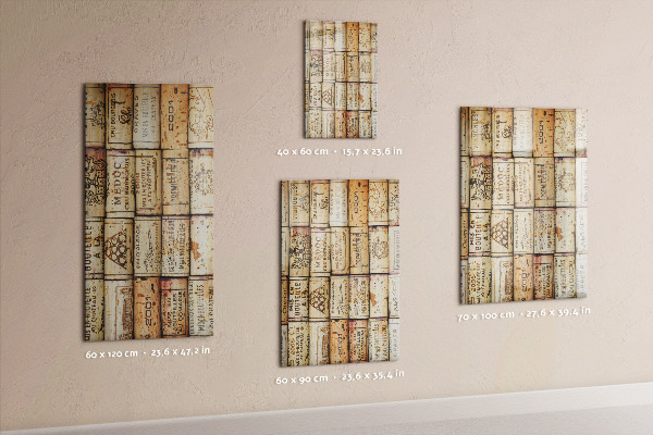 Notice board Wine corks