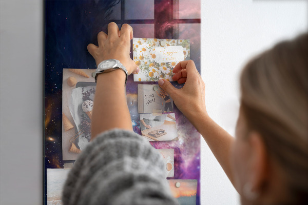 Memo board Space galaxy
