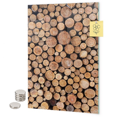 Notice board Tree trunks