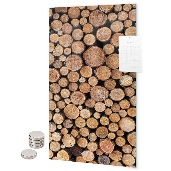 Notice board Tree trunks