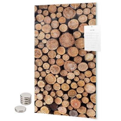 Notice board Tree trunks